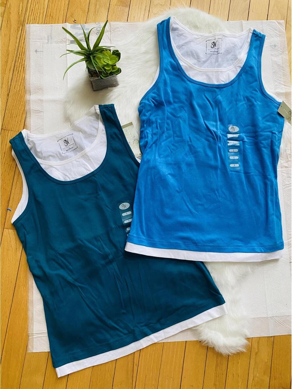 Studio Works Women's Tank Tops, Set of 2, Size Small